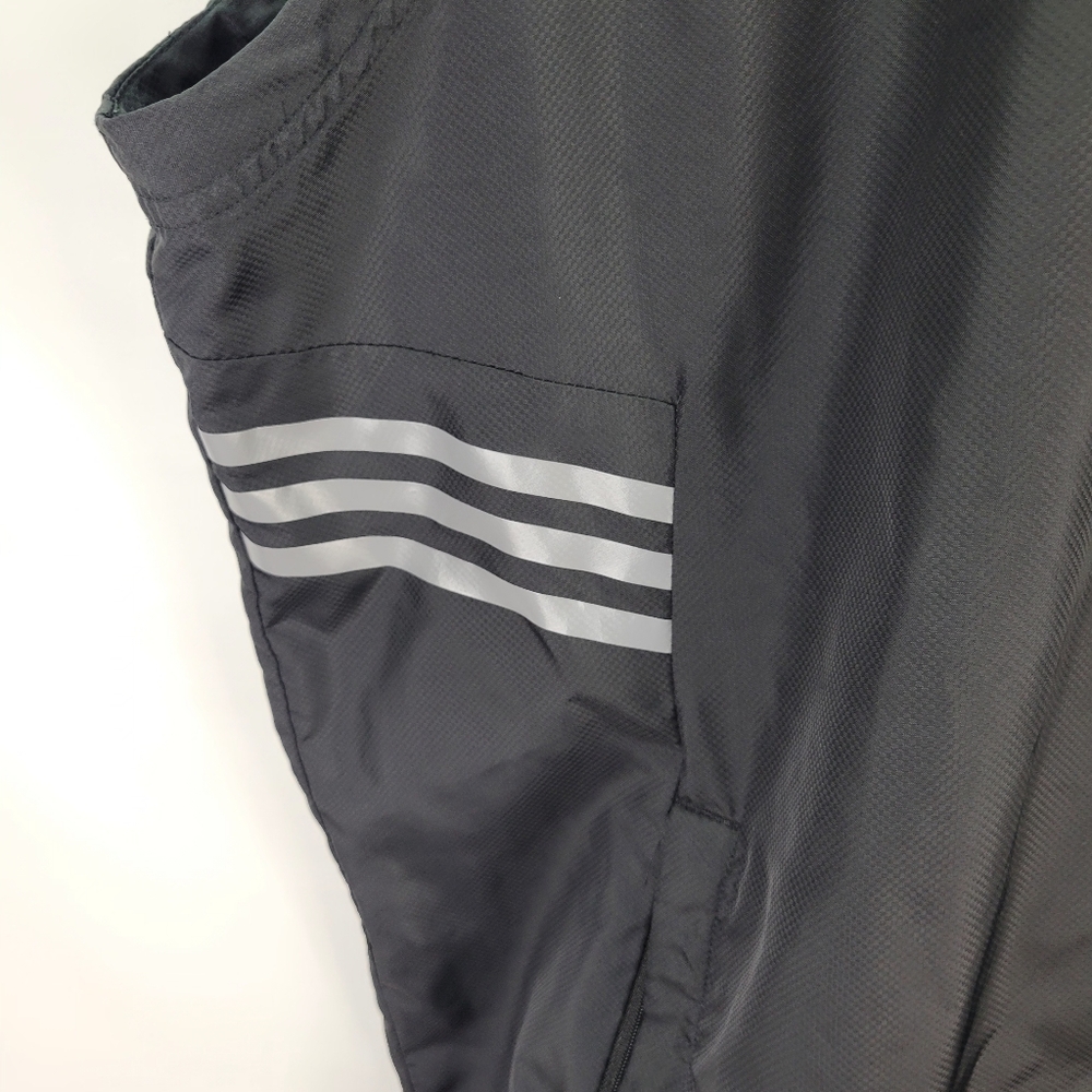 Adidas Golf Black Windbreaker Vest 1/4 Zip Front Pockets Size 2XL - Picture 3 of 9